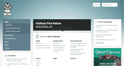 Desktop Screenshot of heiltsuknation.ca